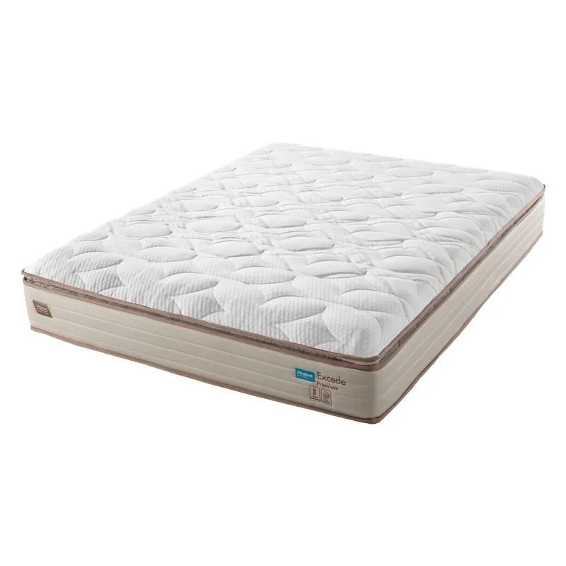 pocket spring mattress luxury collection, cross-section view showing coil system